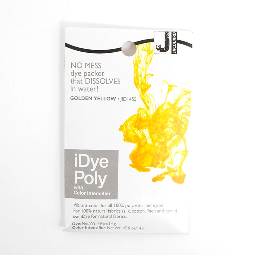 Jacquard, Fabric Dye, Art & School, iDye, Poly, 14gm, 47172, Poly Golden Yellow